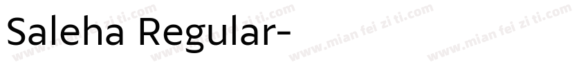 Saleha Regular字体转换
